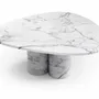 Tables basses - Rivage - Tables basses - Marbre Statuario Michelangelo Carrara - 100X100X40 cm - STONE VALLEY