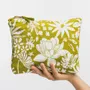 Bags and totes - Cloth bag and cosmetic bag BLOSSOM CHARM, GREEN TULIP & LEAFY FOREST - TRANQUILLO