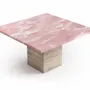 Coffee tables - Carrera - Coffee tables - Pink Onyx - 70X70X40 cm - STONE VALLEY