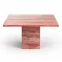 Coffee tables - Carrera - Coffee Tables - Red Travertine - 70X70X40 cm - STONE VALLEY