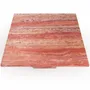 Coffee tables - Carrera - Coffee Tables - Red Travertine - 70X70X40 cm - STONE VALLEY