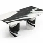 Coffee tables - Jaspura - Coffee Tables - Panda Marble - 100X50X40 cm - STONE VALLEY