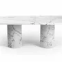 Coffee tables - Jaspura - Coffee tables - Statuario Michelangelo Carrara marble - 100X50X40 cm - STONE VALLEY