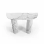 Consoles - Ombrure mini - Table console - Marbre Statuario Michelangelo Carrara - 100X30X85 cm - STONE VALLEY