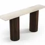 Consoles - Ombrure - Table console - Marbre Crema - 180X40X85 cm - STONE VALLEY