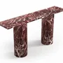 Consoles - Ombrure - Table console - Marbre Rosso Levano - 180X40X85 cm - STONE VALLEY