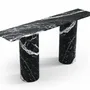 Console table - Ombrure - Console Table - Nero Maquina Marble - 180X40X85 cm - STONE VALLEY