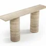 Console table - Ombrure - Console Table - Classic Travertine - 180X40X85 cm - STONE VALLEY