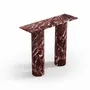 Console table - Ombre mini - Console table - Rosso Levano marble - 100X30X85 cm - STONE VALLEY