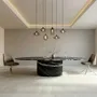Dining Tables - Valleyra - Dining Tables - Nero Maquina Marble - 180X100X75 cm - STONE VALLEY