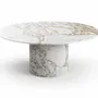 Tables Salle à Manger - Ocel - Tables à manger - Marbre Calacatta Oro - 180X180X75 cm - STONE VALLEY