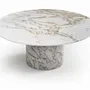 Tables Salle à Manger - Ocel - Tables à manger - Marbre Calacatta Oro - 180X180X75 cm - STONE VALLEY