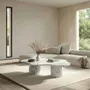 Tables basses - Nunoca - Tables basses - Marbre Statuario Michelangelo Carrara - 130X80X40 cm - STONE VALLEY