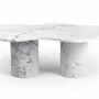 Tables basses - Nunoca - Tables basses - Marbre Statuario Michelangelo Carrara - 130X80X40 cm - STONE VALLEY