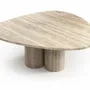 Tables basses - Rivage - Tables basses - Travertin Classique - 100X100X40 cm - STONE VALLEY