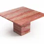 Tables basses - Carrera - Tables basses - Travertin Rouge - 90X90X40 cm - STONE VALLEY