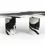 Coffee tables - Jaspura - Coffee Tables - Panda Marble - 120X60X40 cm - STONE VALLEY