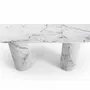 Consoles - Ombrure - Table console - Marbre Statuario Michelangelo Carrara - 180X40X85 cm - STONE VALLEY