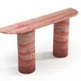 Console table - Ombrure - Console Table - Red Travertine - 180X40X85 cm - STONE VALLEY
