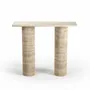 Consoles - Ombrure mini - Table console - Travertin Classique - 100X30X85 cm - STONE VALLEY