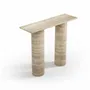 Consoles - Ombrure mini - Table console - Travertin Classique - 100X30X85 cm - STONE VALLEY