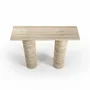 Consoles - Ombrure mini - Table console - Travertin Classique - 100X30X85 cm - STONE VALLEY