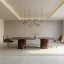 Dining Tables - Jaspura - Dining tables - Rosso Levano marble - 160X90X75 cm - STONE VALLEY