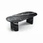 Tables Salle à Manger - Refleko - Tables à manger - Marbre Nero Maquina - 200X100X75 cm - STONE VALLEY