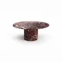 Dining Tables - Ocel - Dining Tables - Rosso Levano Marble - 180X180X75 cm - STONE VALLEY