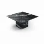 Tables Salle à Manger - Carrera - Tables à manger - Marbre Nero Maquina - 150X150X75 cm - STONE VALLEY
