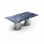 Dining Tables - Jaspura - Dining Tables - Blue Bahia Granite - 160X90X75 cm - STONE VALLEY