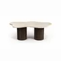 Lawn tables - Nunoca - Coffee Tables - Crema Marble - 130X80X40 cm - STONE VALLEY