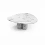 Tables de jardin - Rivage - Tables basses - Marbre Statuario Michelangelo Carrara - 100X100X40 cm - STONE VALLEY