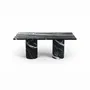 Tables basses - Jaspura - Tables basses - Marbre Nero Maquina - 100X50X40 cm - STONE VALLEY