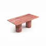 Coffee tables - Jaspura - Coffee Tables - Red Travertine - 100X50X40 cm - STONE VALLEY