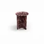 Tables de jardin - Ocel - Autres tables - Marbre Rosso Levano - 45X45X55 cm - STONE VALLEY