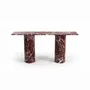 Consoles - Ombrure - Table console - Marbre Rosso Levano - 180X40X85 cm - STONE VALLEY
