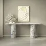 Consoles - Ombrure - Table console - Marbre Statuario Michelangelo Carrara - 180X40X85 cm - STONE VALLEY