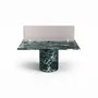 Mobilier et rangements pour bureau - Escalerion - bureaux - Marbre Verde Alpi - 140X140X75 cm - STONE VALLEY