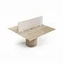 Mobilier et rangements pour bureau - Escalerion - bureaux - Travertin Classique - 140X140X75 cm - STONE VALLEY
