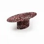 Dining Tables - Valleyra - Dining Tables - Rosso Levano Marble - 240X120X75 cm - STONE VALLEY