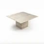 Tables Salle à Manger - Carrera - Tables à manger - Travertin Classique - 120X120X75 cm - STONE VALLEY