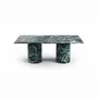 Dining Tables - Jaspura - Dining Tables - Verde Alpi Marble - 220X110X75 cm - STONE VALLEY