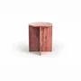Tables de jardin - Ocel - Autres tables - Travertin Rouge - 45X45X55 cm - STONE VALLEY