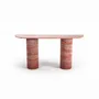 Console table - Ombrure - Console Table - Red Travertine - 180X40X85 cm - STONE VALLEY