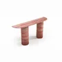 Console table - Ombrure - Console Table - Red Travertine - 180X40X85 cm - STONE VALLEY