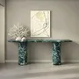 Consoles - Ombrure - Table console - Marbre Verde Alpi - 180X40X85 cm - STONE VALLEY