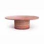 Tables basses - Valleyra - Tables basses - Travertin Rouge - 120X70X40 cm - STONE VALLEY