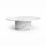 Tables basses - Valleyra - Tables basses - Marbre Statuario Michelangelo Carrara - 140X80X40 cm - STONE VALLEY
