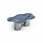Tables de jardin - Nunoca - Tables basses - Granit Blue Bahia - 130X80X40 cm - STONE VALLEY